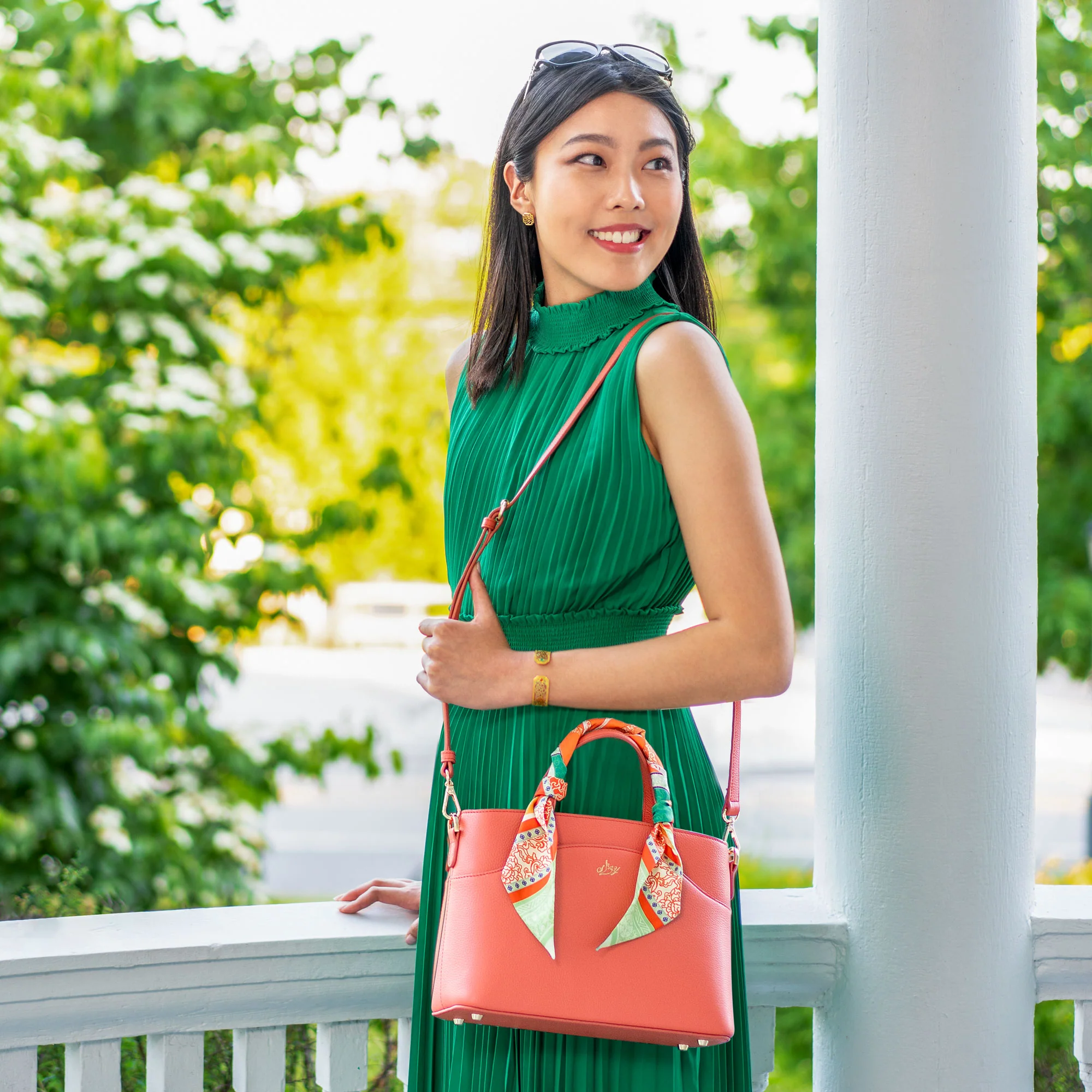 Tang Dynasty Grace Crossbody - Canyon Orange - Image 5