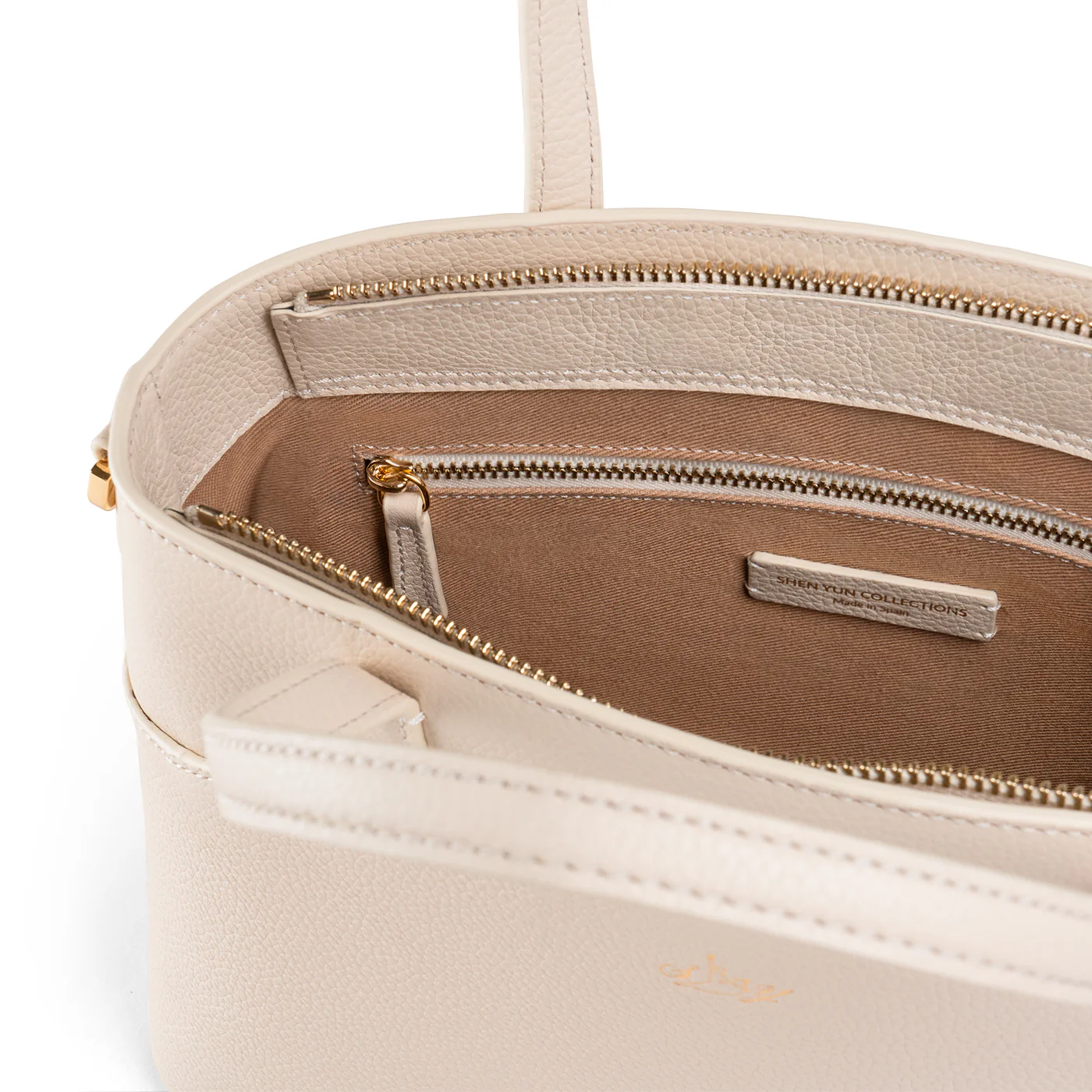 Tang Dynasty Grace Crossbody - Parchment Beige - Image 4