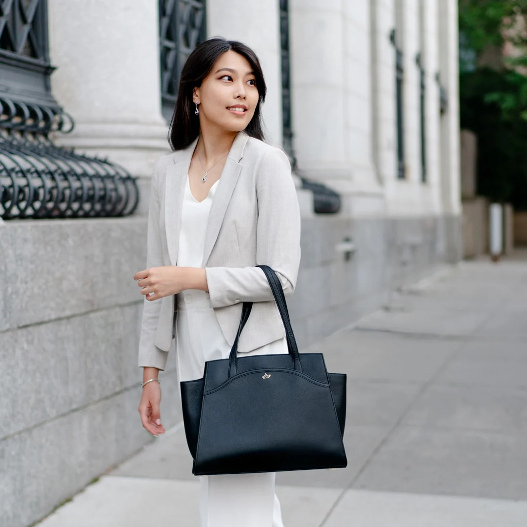 Tang Dynasty Grace Tote - Black - Image 6