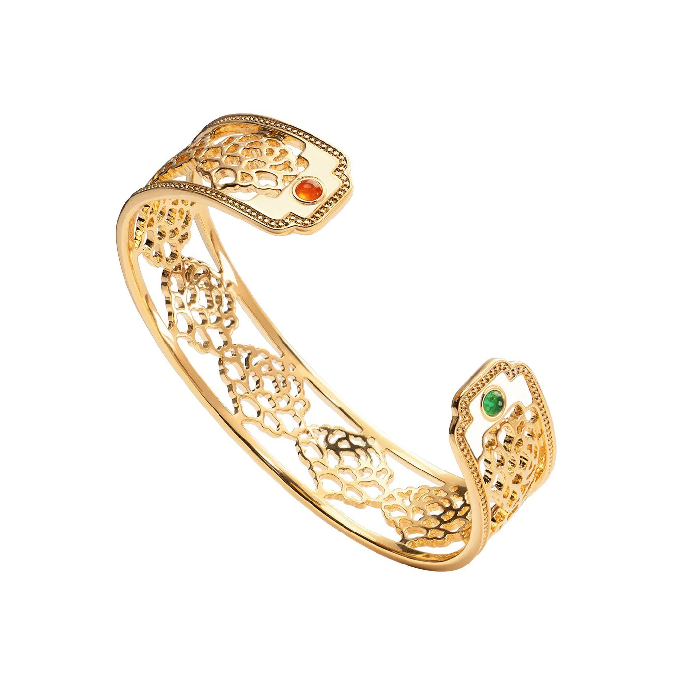Tang Flower Bracelet Cuff - Image 3