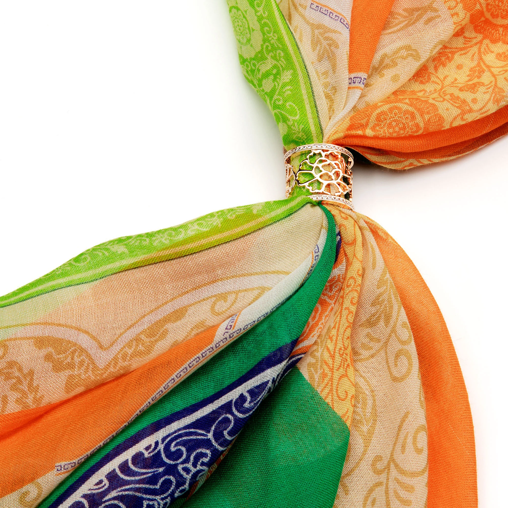 Tang Flower Scarf Ring - Image 4