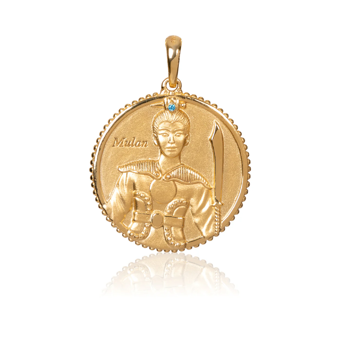 The Legendary Mulan Charm Gold 25mm - Image 2