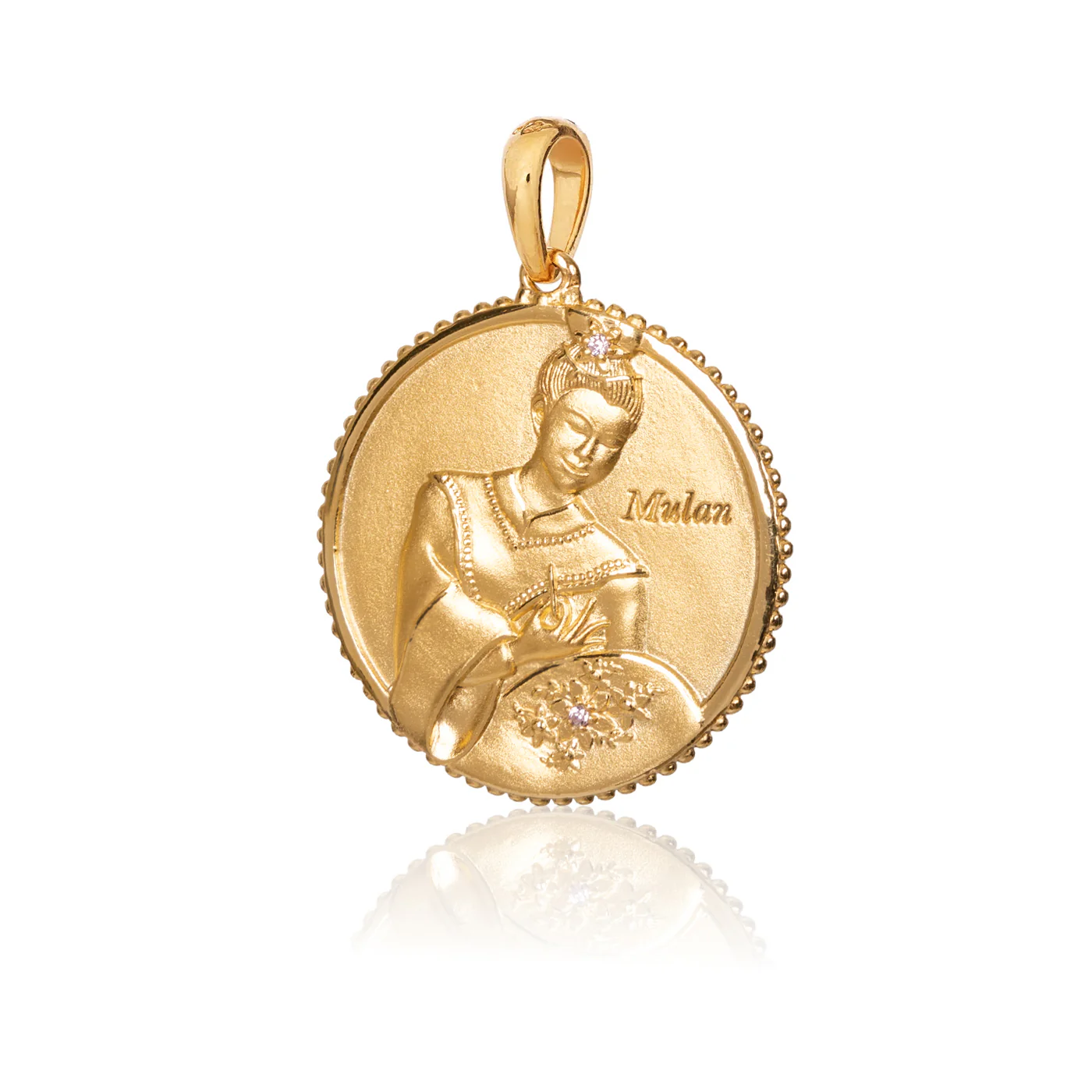 The Legendary Mulan Charm Gold 25mm - Image 3