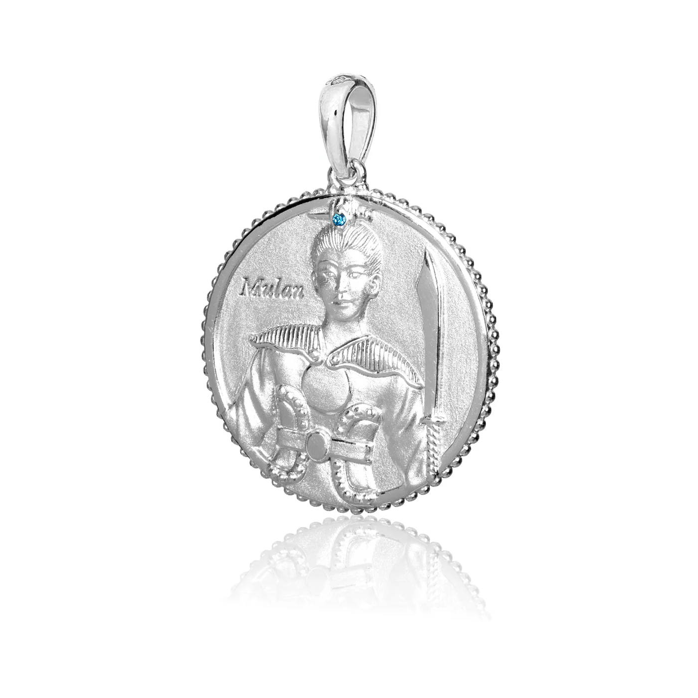 The Legendary Mulan Charm Silver 25mm - Image 4
