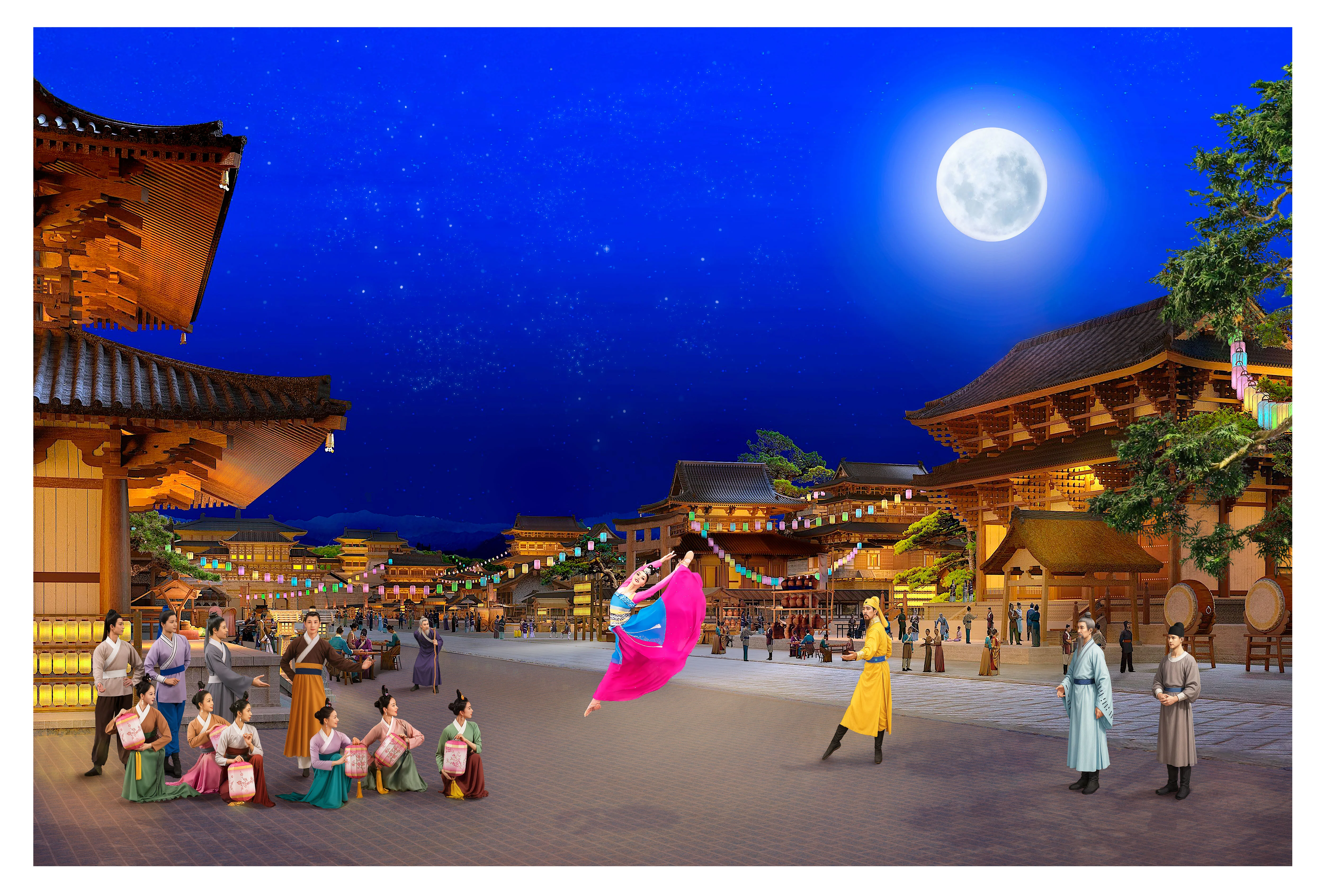 Visiting the Moon Palace Giclée Print - Image 2