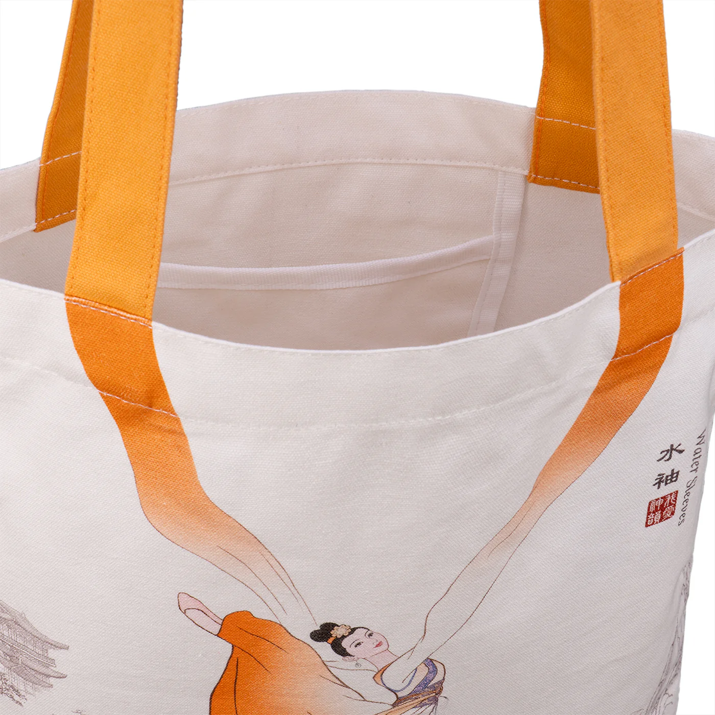 Water Sleeves Canvas Bag Orange - Image 2