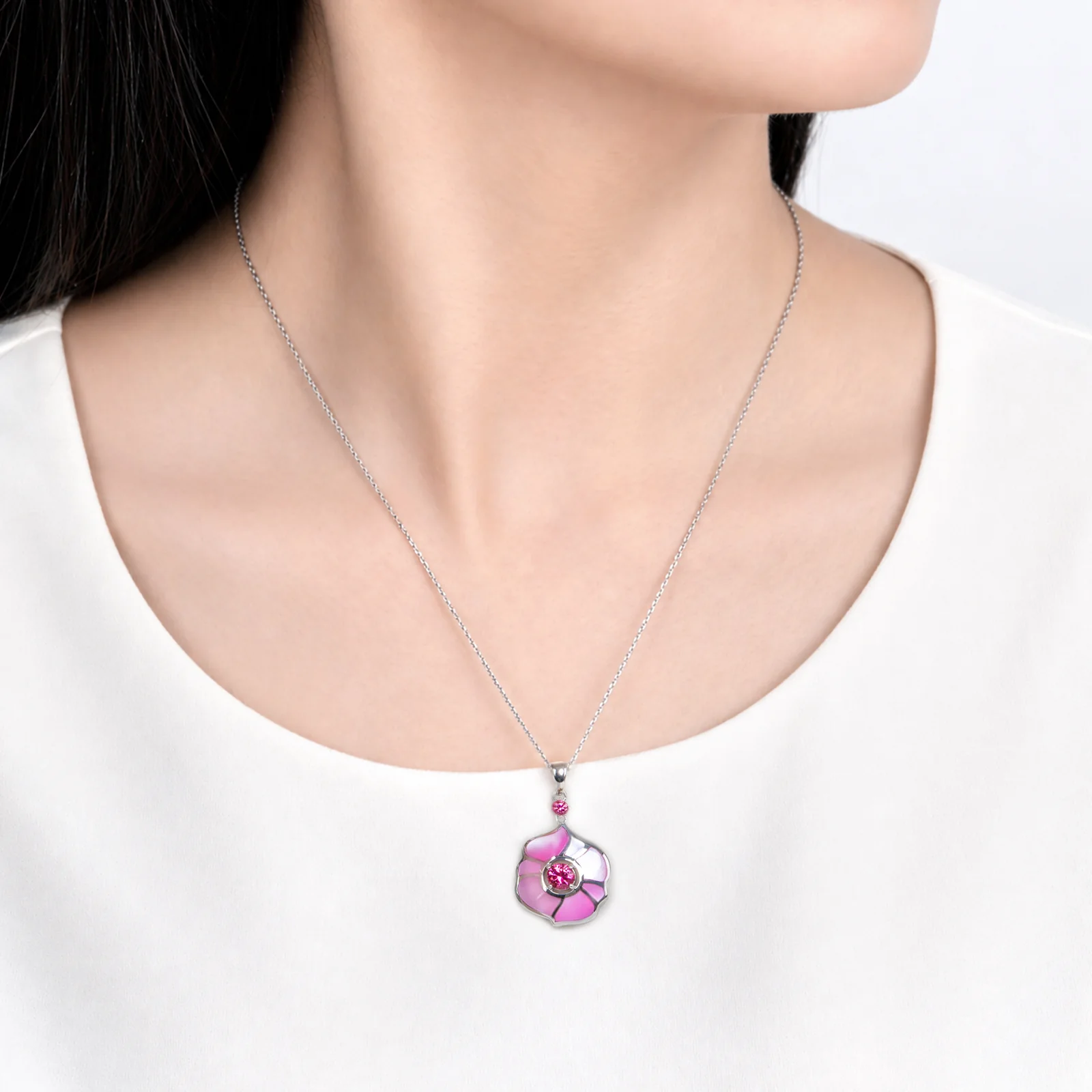 Windmill Grace Necklace Pink - Image 2