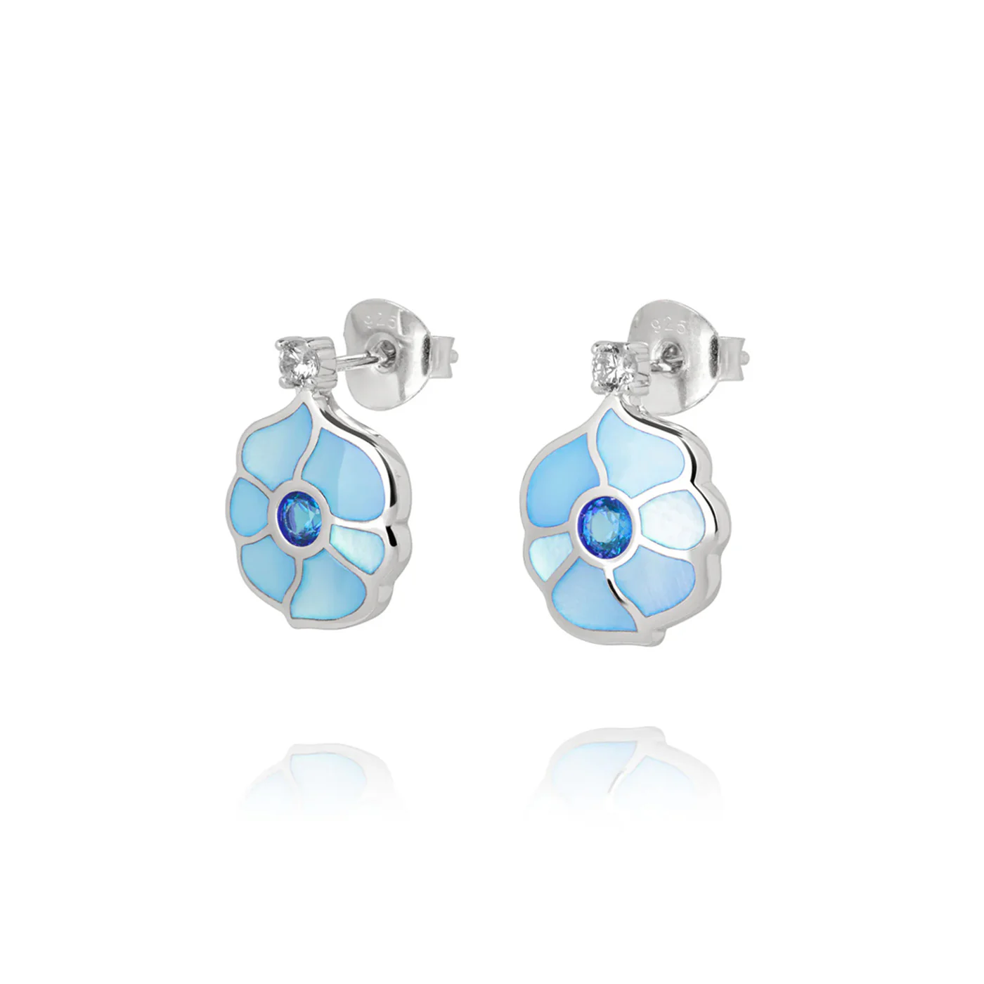 Windmill Grace Stud Earrings Blue - Image 3