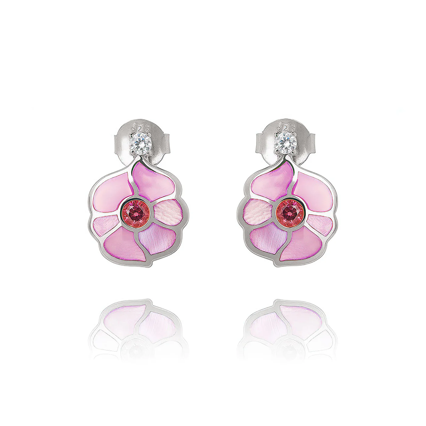 Windmill Grace Stud Earrings Pink