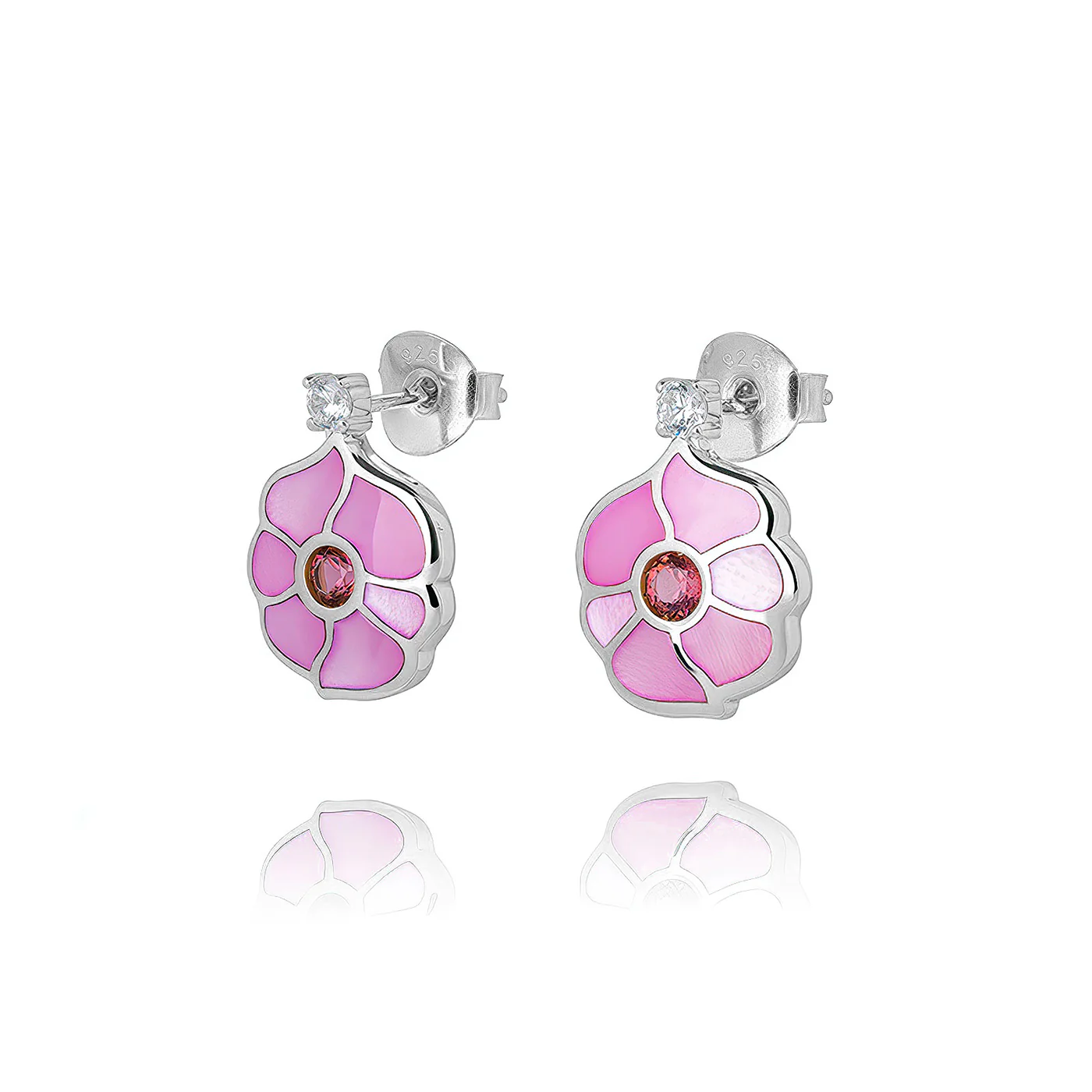 Windmill Grace Stud Earrings Pink - Image 3