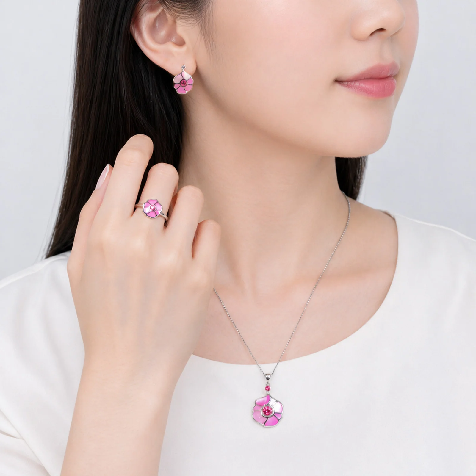 Windmill Grace Necklace Pink - Image 5
