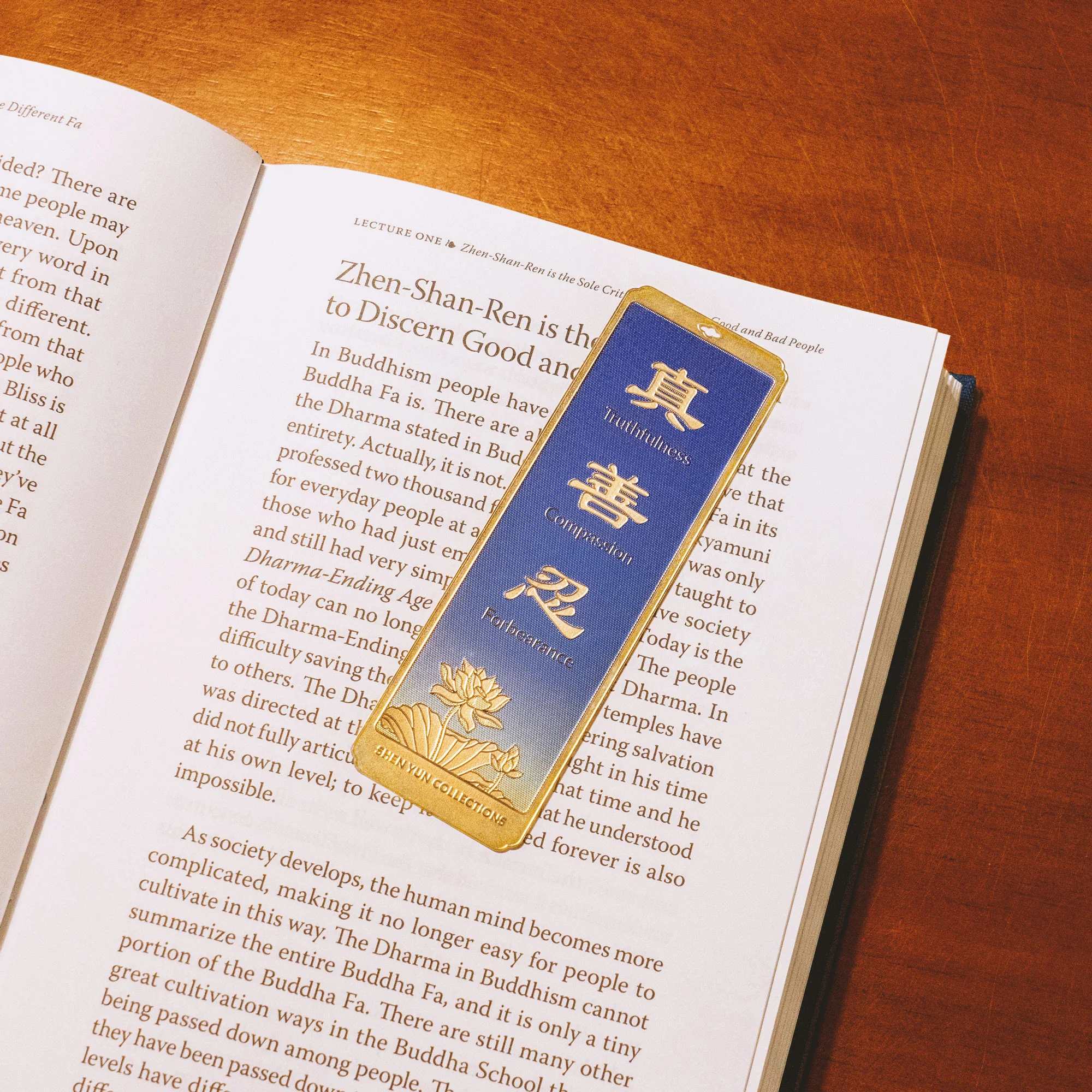 Zhen Shan Ren Bookmark - Blue - Image 4