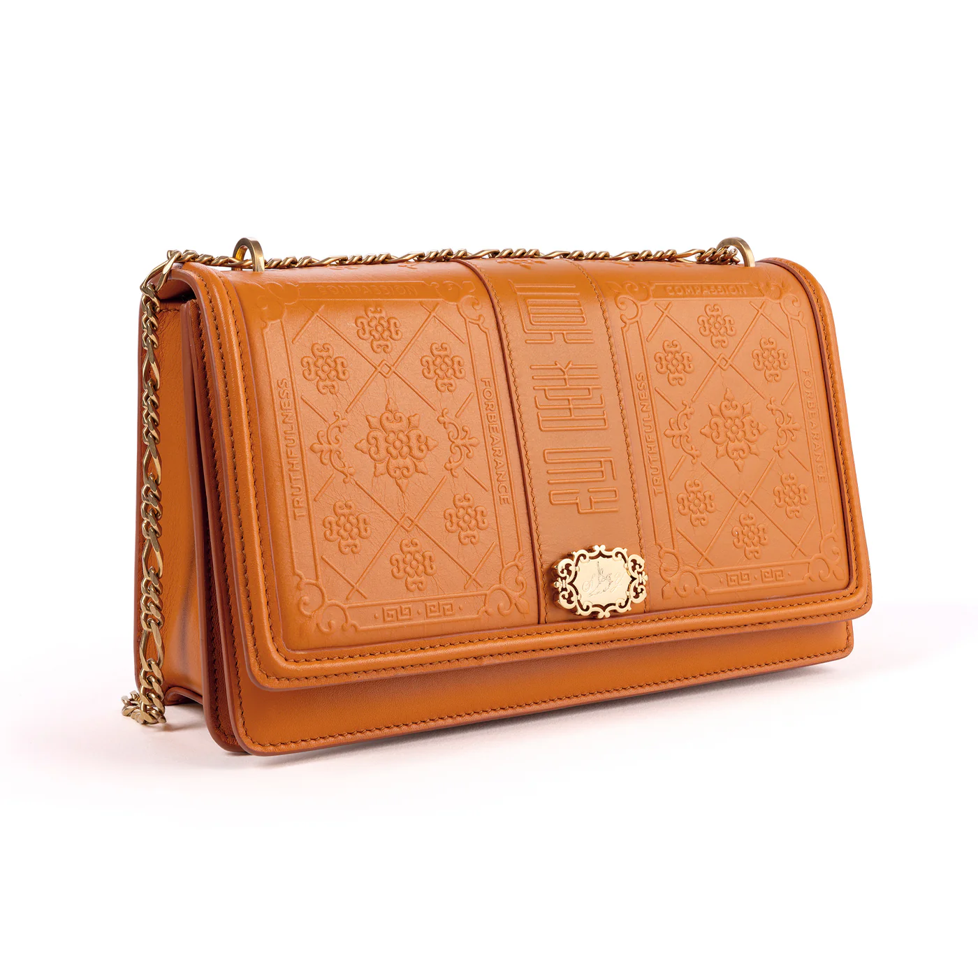 Zhen Shan Ren Shoulder Bag Orange Ochre - Image 4