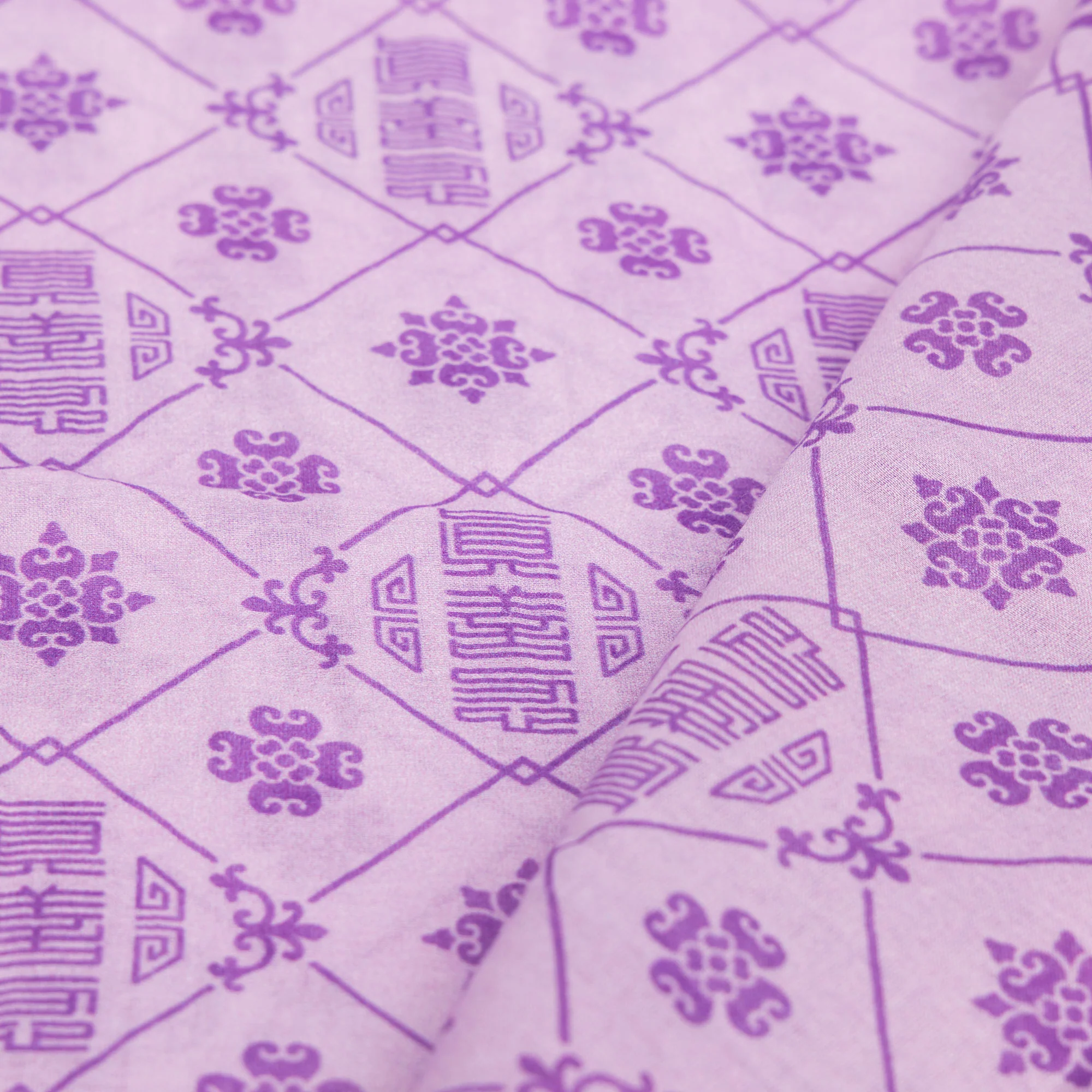Zhen Shan Ren Long Scarf Lilac - Image 4