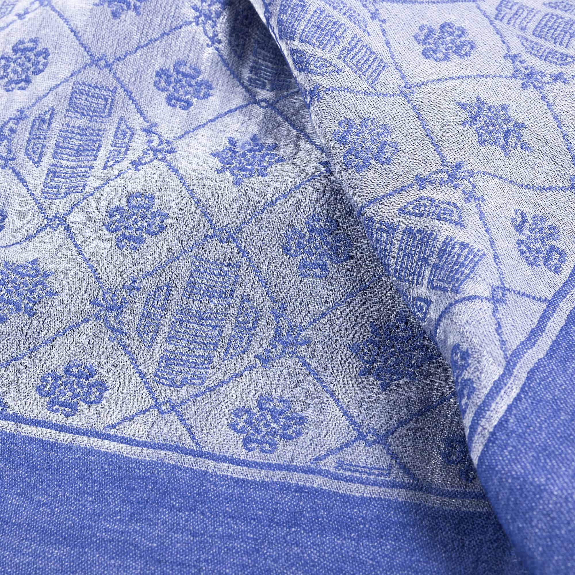 Zhen Shan Ren Long Scarf Royal Blue - Image 3