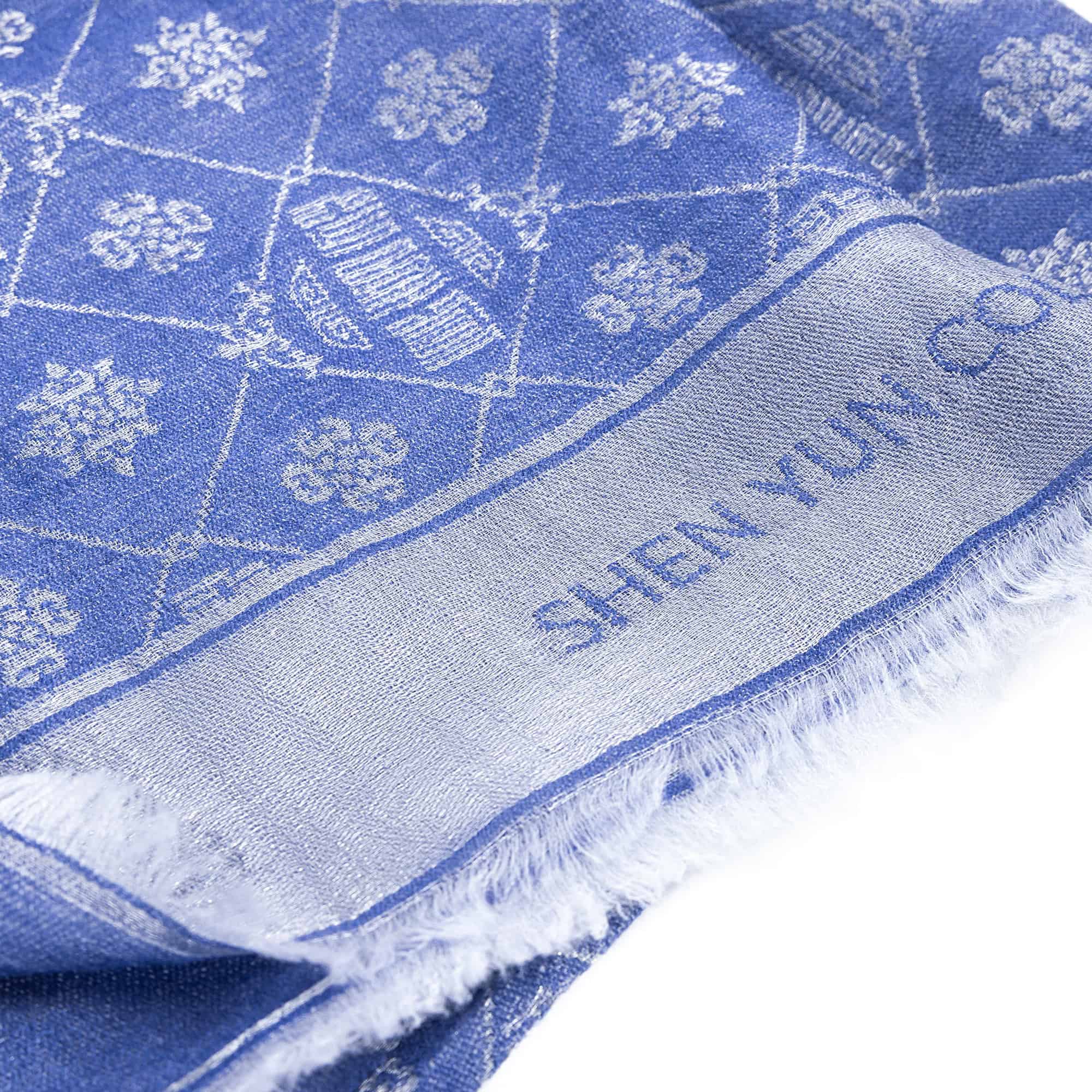 Zhen Shan Ren Long Scarf Royal Blue - Image 4