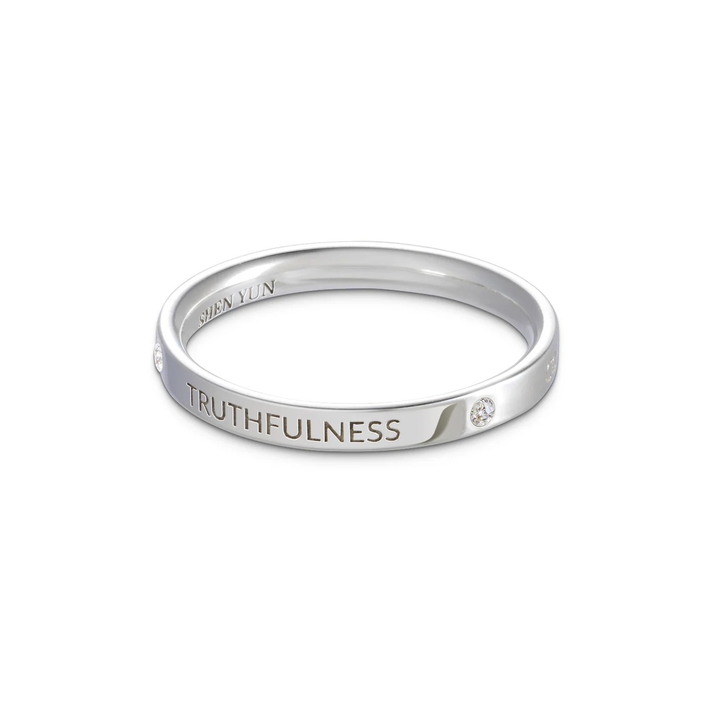 Zhen Shan Ren Timeless Bliss Ring Platinum, 2.5mm wide